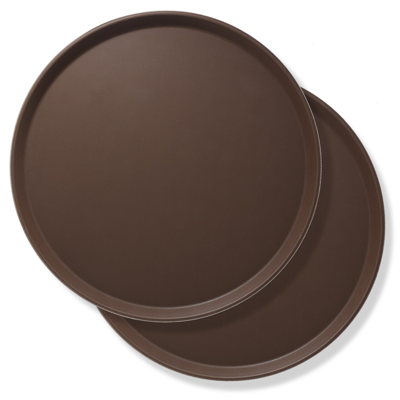 Jubilee Round Restaurant Serving Trays (Set of 2) - NSF Certified Non-Slip Food Service Tray